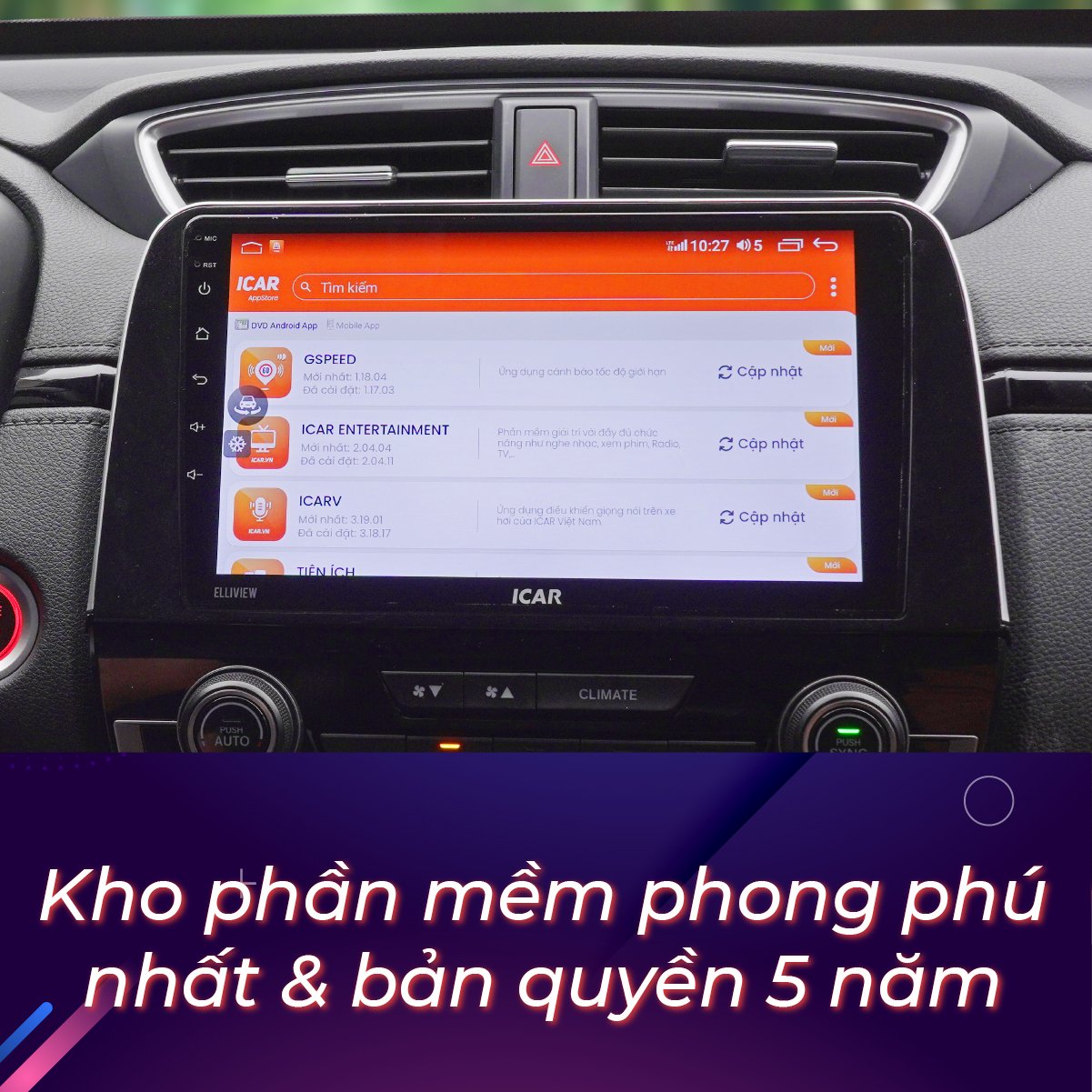 MÀN HÌNH ANDROID LIỀN CAM 360 ELLIVIEW S5 DELUXE